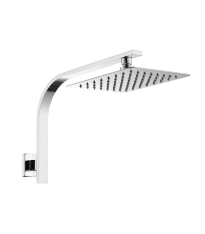 LINKWARE T9983 LIBERTY GOOSENECK SHOWER CHROME / MATTE BLACK - Urban Designs Bathroom and Kitchen