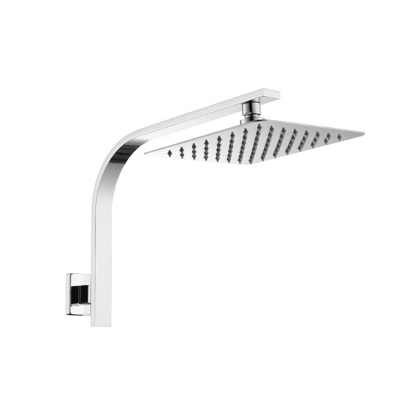 LINKWARE T9983 LIBERTY GOOSENECK SHOWER CHROME / MATTE BLACK - Urban Designs Bathroom and Kitchen