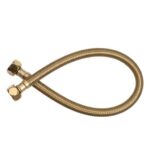 Linsol Ezyflow 450mm Flexible Water Connector - Brushed Brass | EZY-450FWC-BB