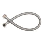 Linsol Ezyflow 450mm Flexible Water Connector - Brushed Nickel | EZY-450FWC-BN