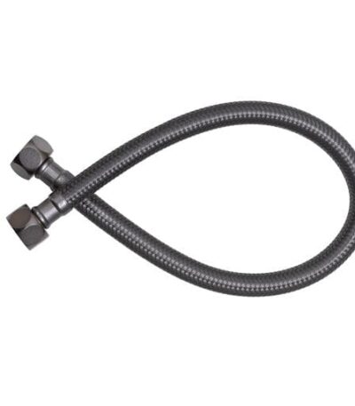 Linsol Ezyflow 450mm Flexible Water Connector - Gunmetal | EZY-450FWC-GM