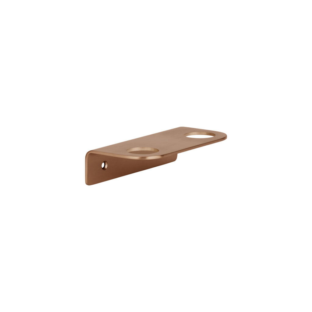 Lira Soap Bottle Holder - Double - Brushed Copper