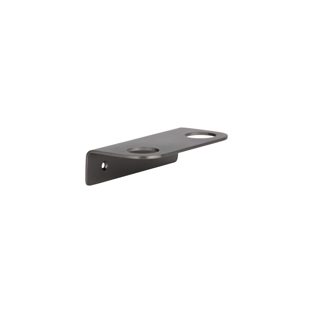 Lira Soap Bottle Holder - Double - Brushed Gunmetal