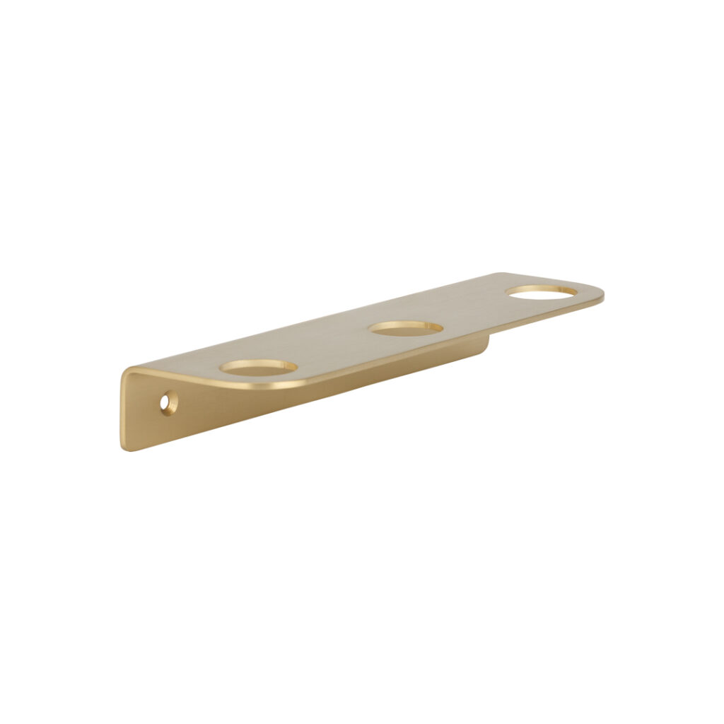 Lira Soap Bottle Holder - Triple - Brushed Brass