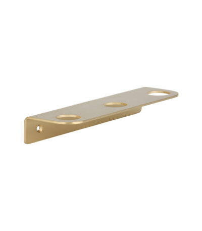 Lira Soap Bottle Holder - Triple - Brushed Brass
