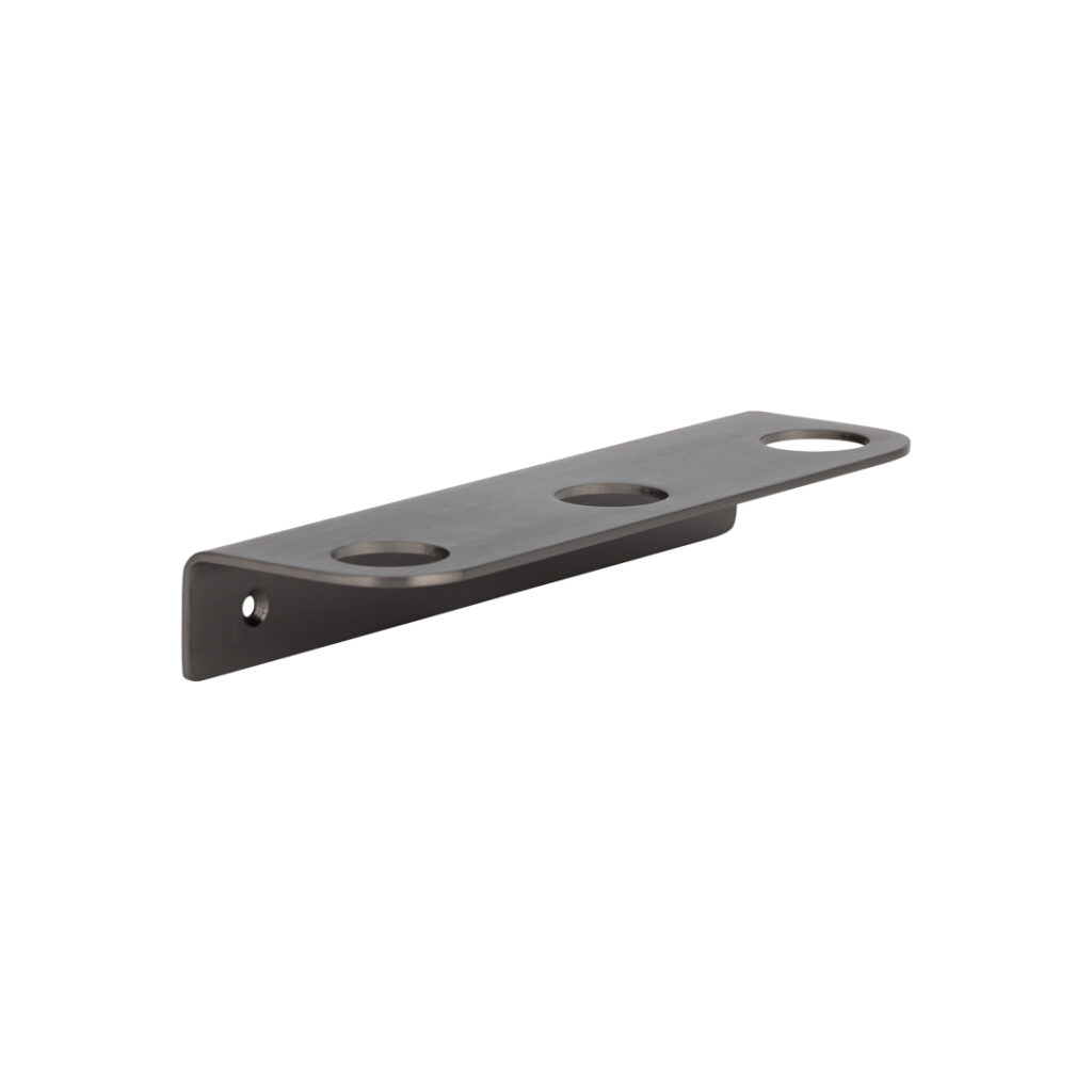 Lira Soap Bottle Holder - Triple - Brushed Gunmetal
