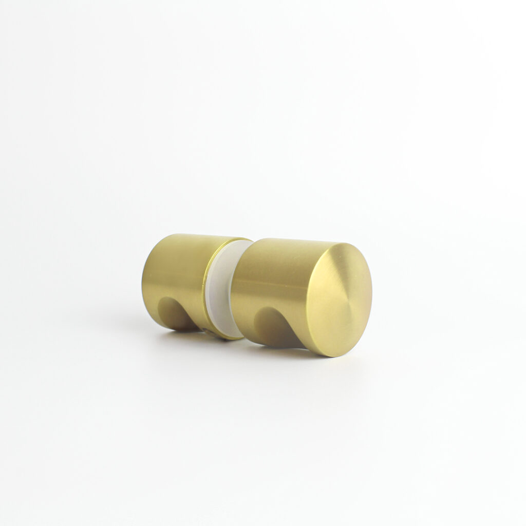 Livio Shower Door Handle - Brushed Brass