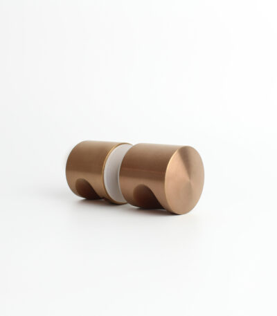 Livio Shower Door Handle - Brushed Copper