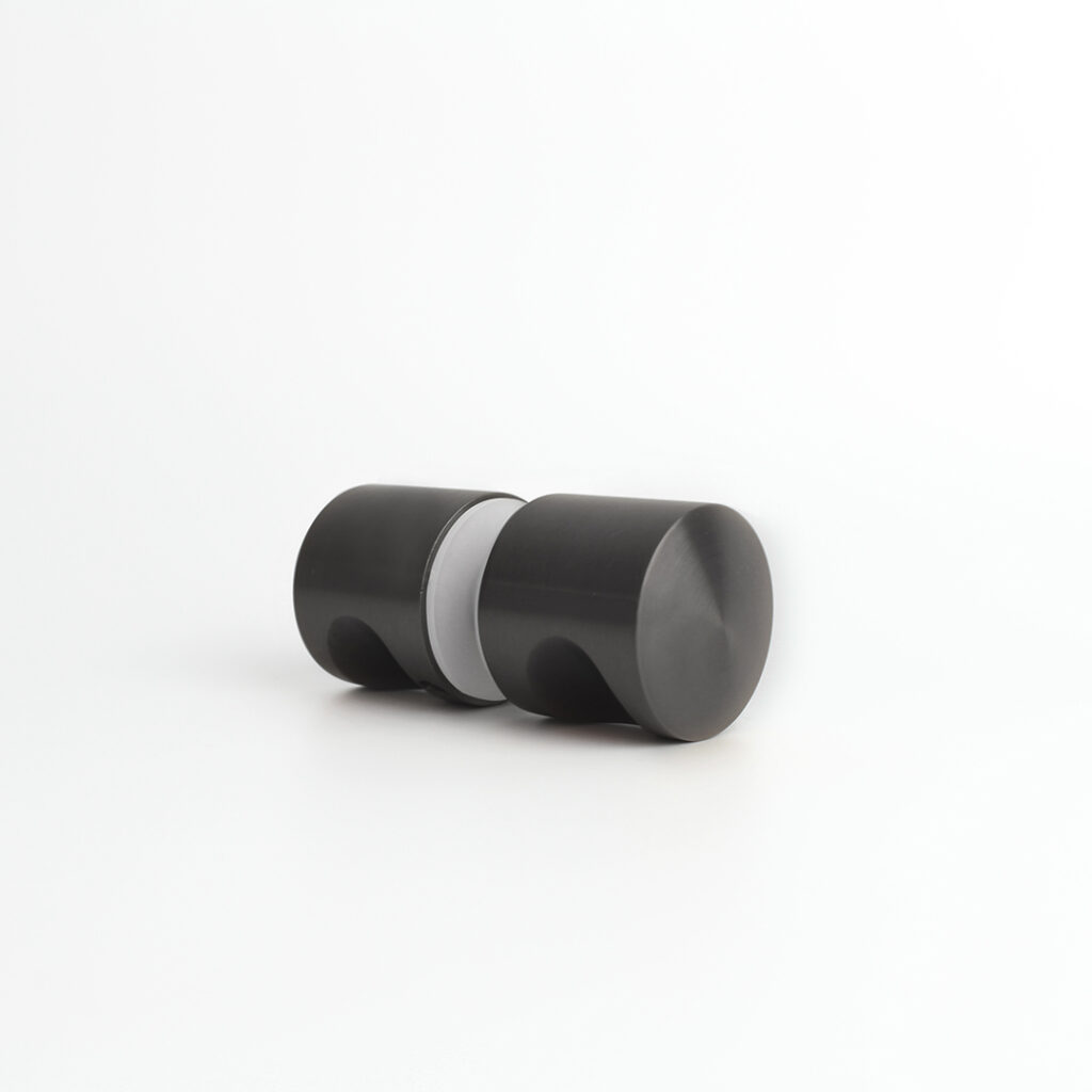 Livio Shower Door Handle - Brushed Gunmetal
