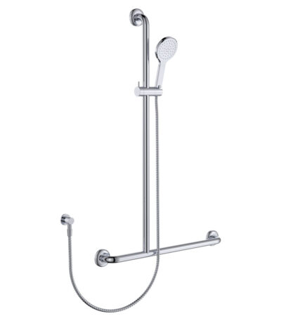 Luciana Care Inverted T Rail Shower, Left-Hand