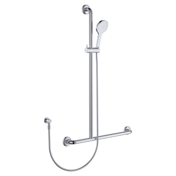 Luciana Care Inverted T Rail Shower, Left-Hand