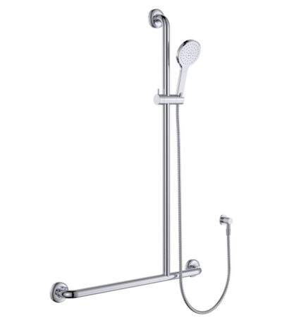 Luciana Care Inverted T Rail Shower, Right-Hand