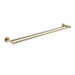 LUCID PIN Brushed Gold Double Towel Rail Rail - 750mm | BUYG6602.TR