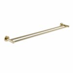 LUCID PIN Brushed Gold Double Towel Rail Rail - 750mm | BUYG6602.TR