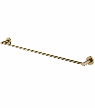 LUCID PIN Brushed Gold Single Towel Rack Rail - 800mm | BUYG6601.TR