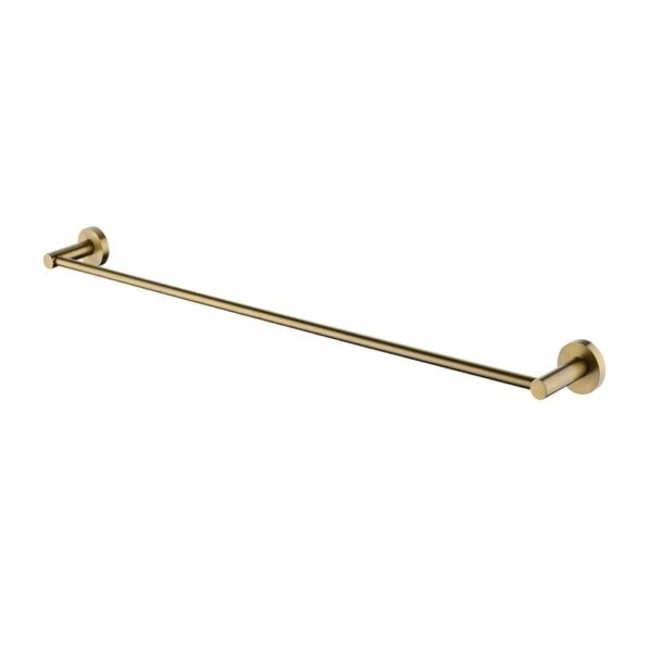 LUCID PIN Brushed Gold Single Towel Rack Rail - 800mm | BUYG6601.TR