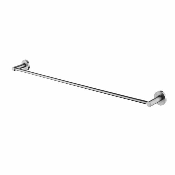 LUCID PIN Brushed Nickel Single Towel Rack Rail - 800mm | BU6601.TR