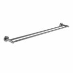 LUCID PIN Gun Metal Grey Double Towel Rail Rail - 800mm | GM6602.TR