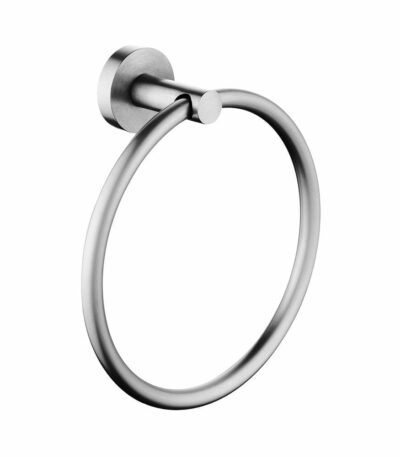 LUCID PIN Round Brushed Nickel Towel Ring | BU6603.TR