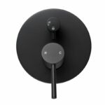 LUCID PIN Round Matte Black Shower/Bath Mixer Diverter(color up) | OX0125-2.ST