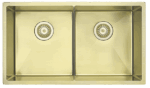 Luminare Sink 760 x 440mm - Double Bowl - French Gold | Bella Vista - SNK-P-7644-D-FG