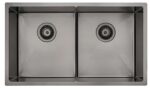 Luminare Sink 760 x 440mm - Double Bowl - Gunmetal | Bella Vista - SNK-P-7644-D-GM