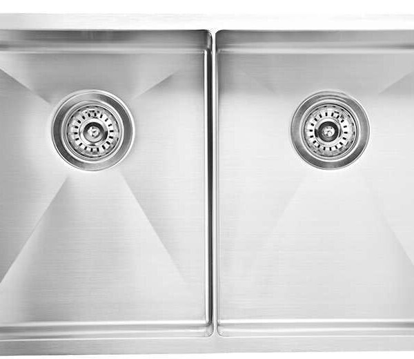 Luminare Sink 760 x 440mm - Double Bowl - Stainless Steel | Bella Vista - SNK-P-7644-D