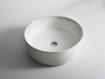 Luna - 360mm Gloss White Round Above Counter Basin | 360x360x120mm | CLA-524B