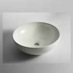 Luna - 400mm Gloss White Round Above Counter Basin | 400x400x130mm | CLA-435