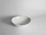 Luna - 410mm Gloss White Oval Above Counter Basin | 410x330x145mm | CLA-082