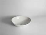 Luna - 410mm Gloss White Oval Above Counter Basin | 410x330x145mm | CLA-082