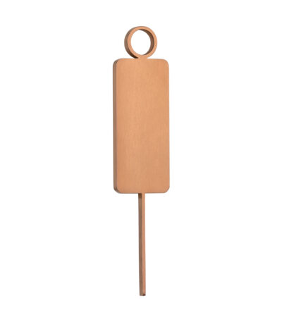 Male Restroom Sign - 140mm - Brushed Copper