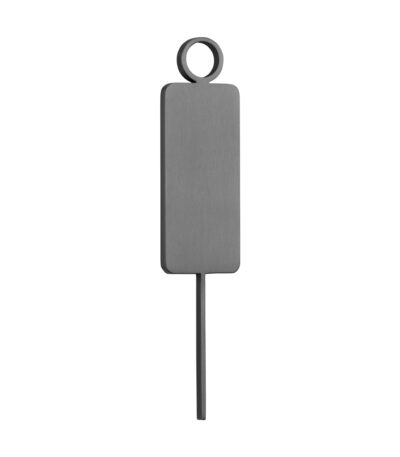 Male Restroom Sign - 140mm - Brushed Gunmetal