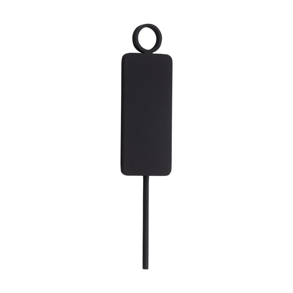 Male Restroom Sign - 140mm - Matte Black