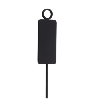 Male Restroom Sign - 140mm - Matte Black