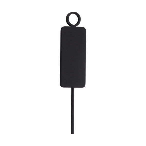 Male Restroom Sign - 140mm - Matte Black