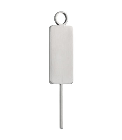 Male Restroom Sign - 140mm - Stainless Steel
