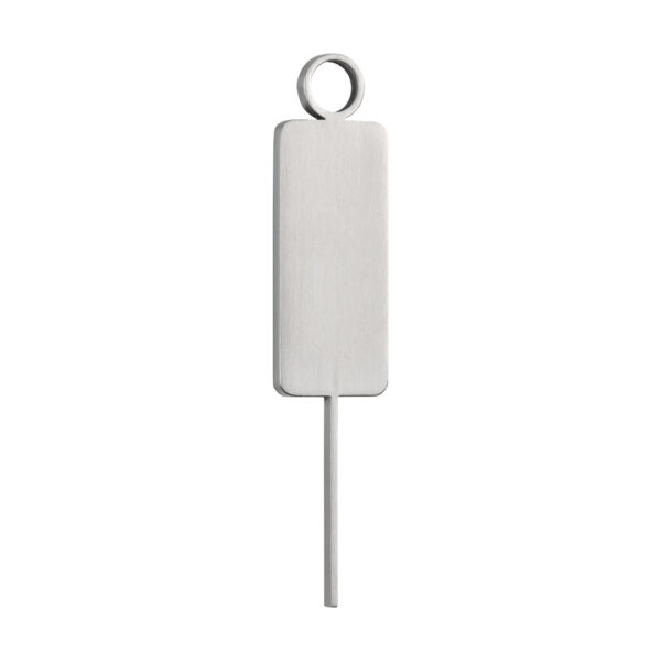Male Restroom Sign - 140mm - Stainless Steel
