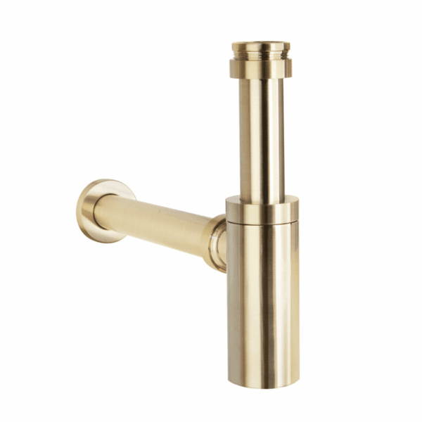 Marli Bottle Trap Round - Brushed Brass