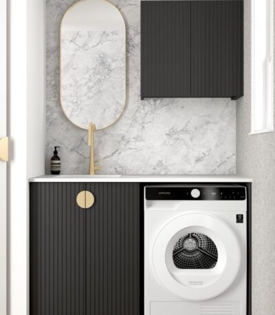 Marlo Black Laundry Kit 1305x600x2100