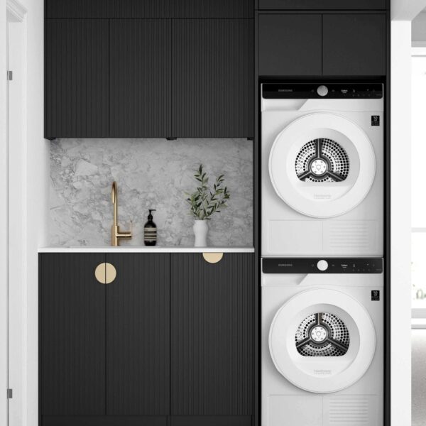 Marlo Black Laundry Kit 1715x600x2100