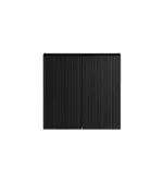Marlo Laundry 630 Fluted Black Wall Cabinet