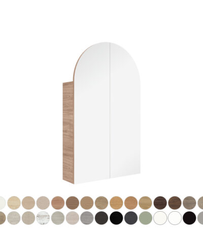 Marlowe Arch Mirror Cabinet, Two Doors, 600 x 1000mm