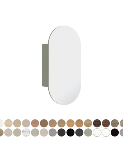 Marlowe Pill Mirror Cabinet, 450 x 900mm