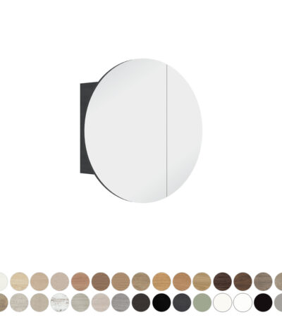 Marlowe Round Mirror Cabinet, 600 x 600mm