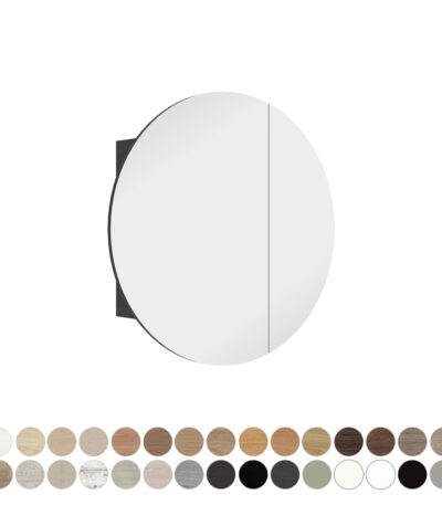 Marlowe Round Mirror Cabinet, 800 x 800mm