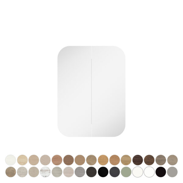 Marlowe Soft Square Mirror Cabinet, 600 x 800mm