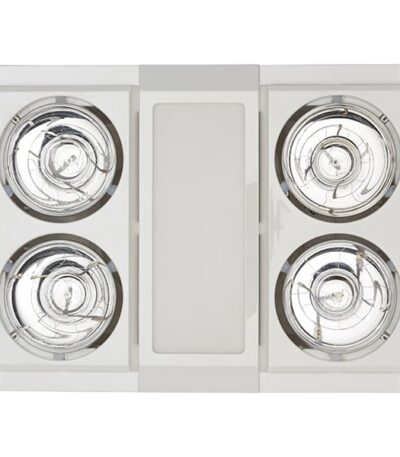 Martec Profile Panel 4 High Performance Heater Fan Exhaust With 12W Tricolour LED Light