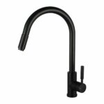 Matt Black Pull Out Kitchen Mixer | OX1016.KM