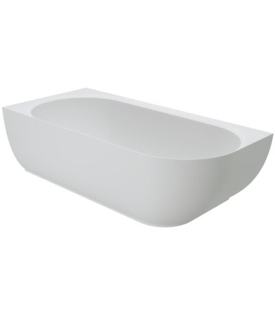 Matta Right-Hand Solid Surface Corner Bath, 1750mm